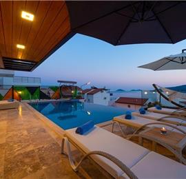 4 Bedroom Villa with Outdoor Infinity Pool and Indoor Heated Pool in Kalkan, Sleeps 8